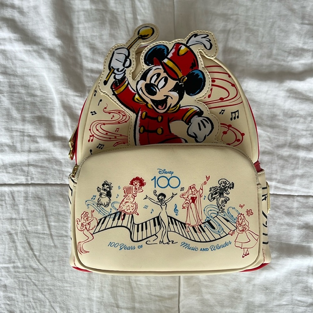 Loungefly Disney Mickey Musician Disney 100 Anni Backpack, Amazon Exclusive